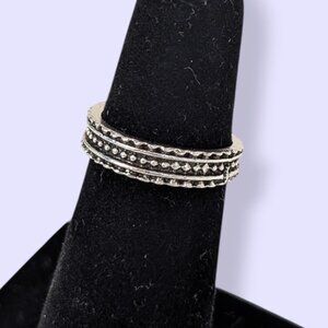 (3/$20) Black Dotted Band Ring